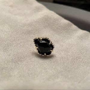Single black & gold Tessa stud